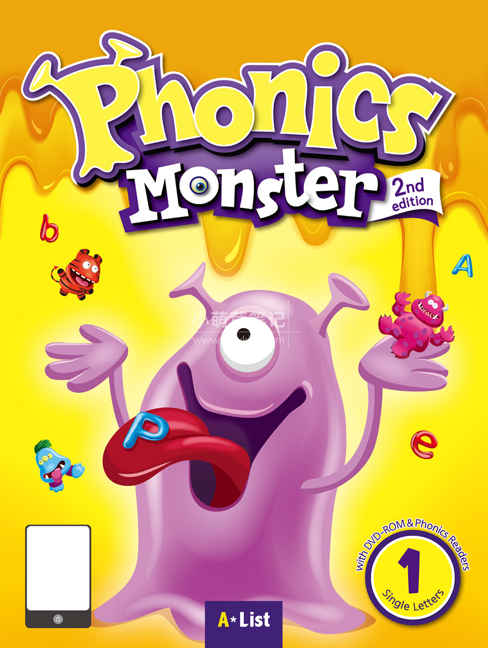 《Phonics Monster》拼读怪兽英语自然拼读学习教材,全1-4系列,学生书+练习册+读物+教材,百度云网盘下载_小萌芽笔记