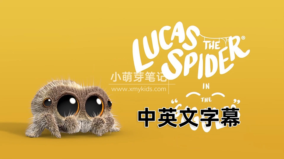 豆瓣评分9.5分《Lucas the Spider小蜘蛛卢卡斯》英语启蒙动画全113集，1080P高清视频带中英文字幕，百度云网盘下载！_小萌芽笔记