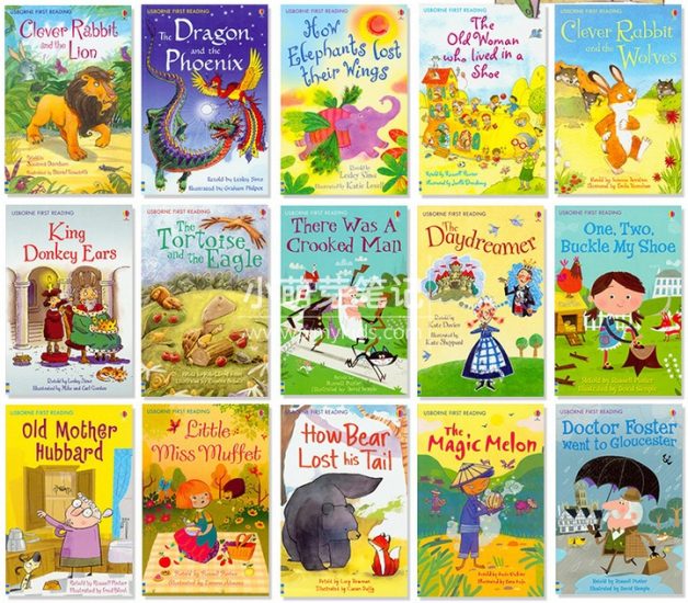 Usborne分级读物《My First Reading Library我的第一个图书馆》50册高清绘本+音频+练习册,百度云网盘下载!_小萌芽笔记