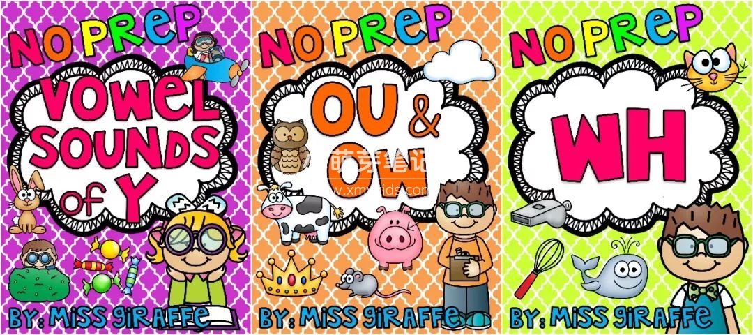 Phonics No Prep Massive MEGA Bundle 自然拼读练习册 图片4 Phonics No Prep Massive MEGA Bundle 自然拼读练习册 图片3