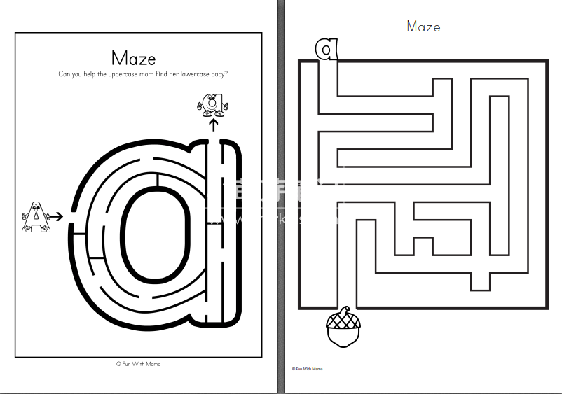 字母练习作业纸 图片11