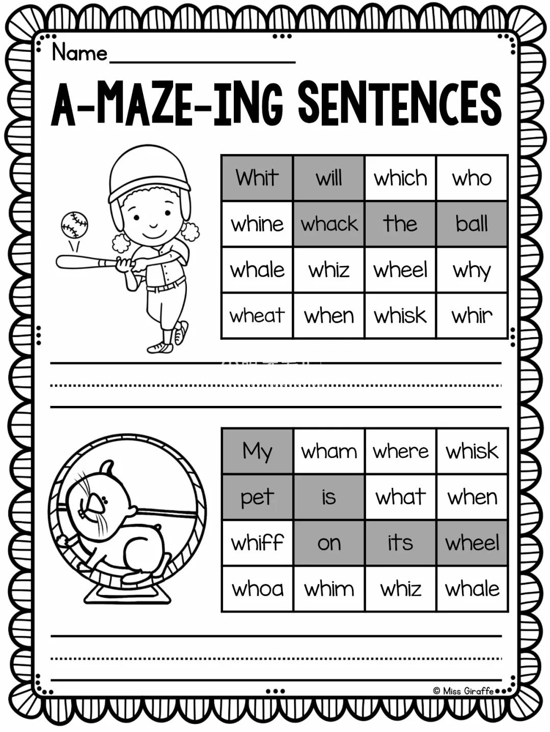 Phonics No Prep Massive MEGA Bundle 自然拼读练习册 图片26 Phonics No Prep Massive MEGA Bundle 自然拼读练习册 图片25