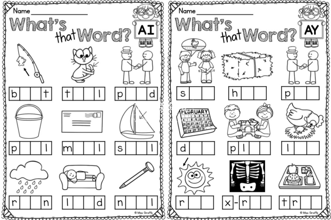 Phonics No Prep Massive MEGA Bundle 自然拼读练习册 图片22 Phonics No Prep Massive MEGA Bundle 自然拼读练习册 图片21