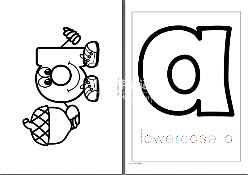 字母练习作业纸 图片33