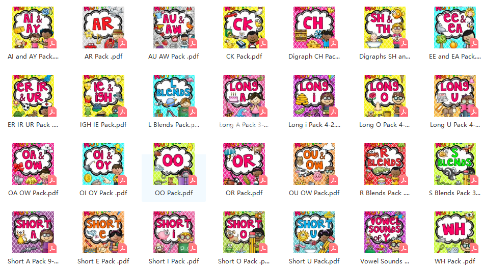 Phonics No Prep Massive MEGA Bundle 自然拼读练习册 图片6 Phonics No Prep Massive MEGA Bundle 自然拼读练习册 图片5