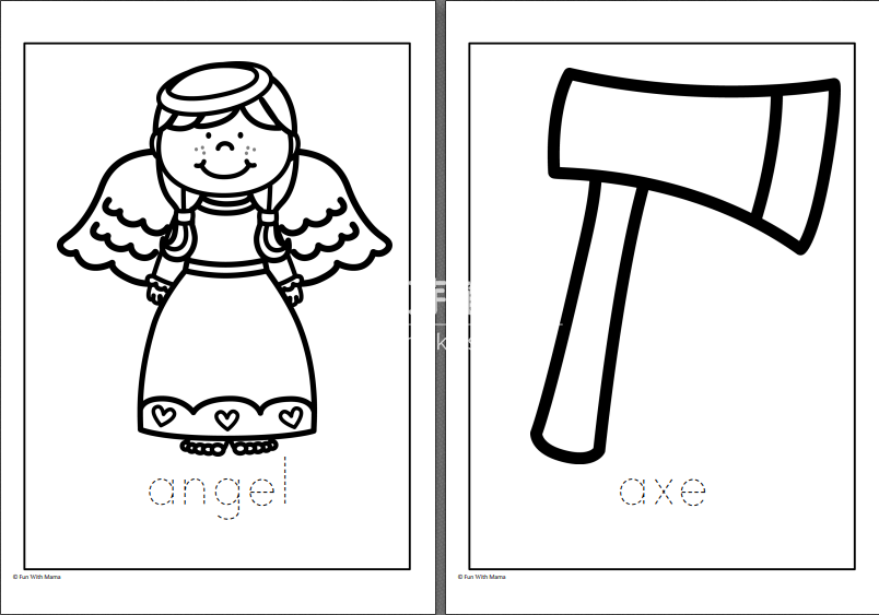 字母练习作业纸 图片35