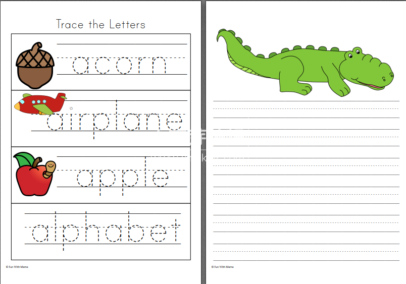 字母练习作业纸 图片45