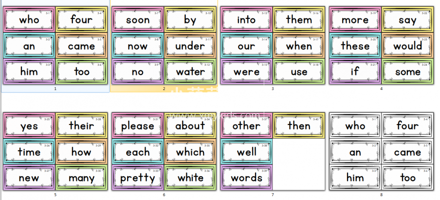 Sight Word Fluency & Word Work Sight Words 图片19