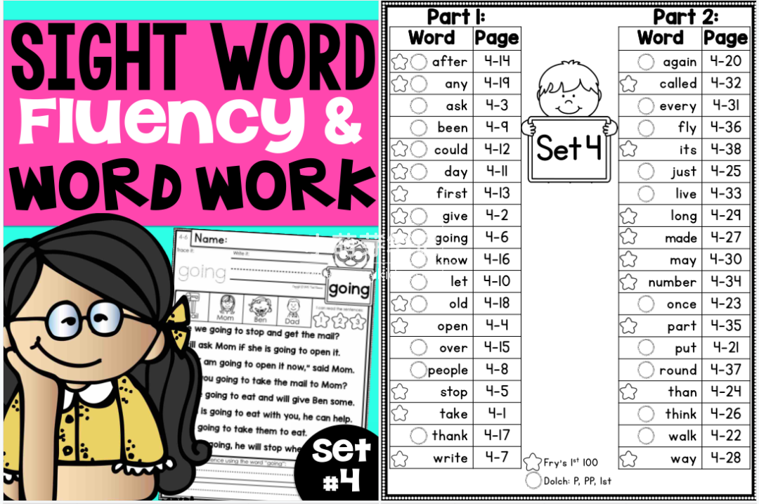 Sight Word Fluency & Word Work Sight Words 图片21