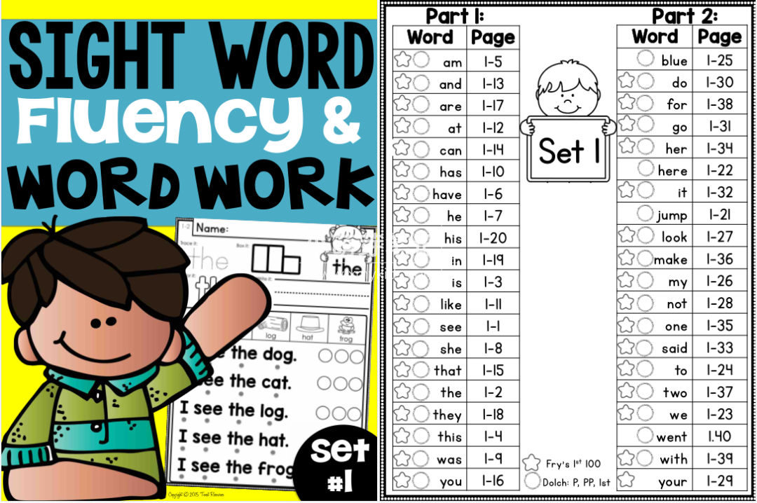 Sight Word Fluency & Word Work Sight Words 图片3