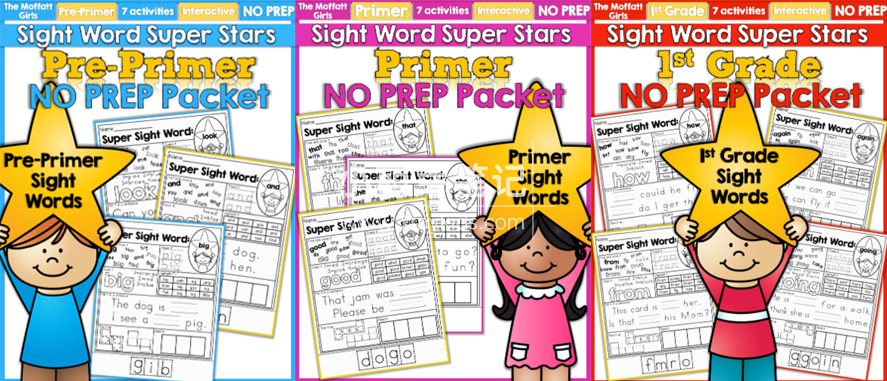 Sight Words Sight Words Super Stars 图片4 Sight Words Sight Words Super Stars 图片3