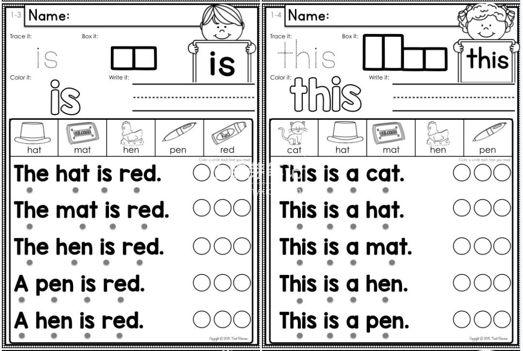 Sight Word Fluency & Word Work Sight Words 图片5