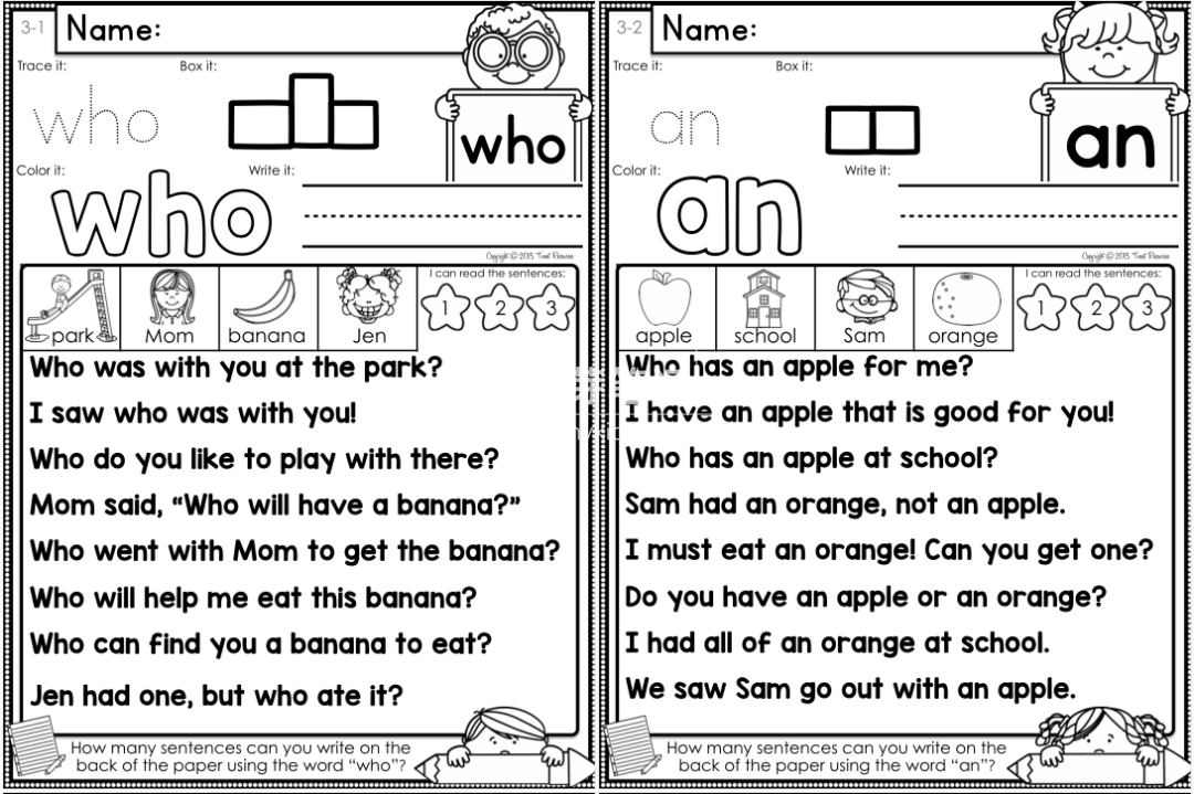 Sight Word Fluency & Word Work Sight Words 图片17