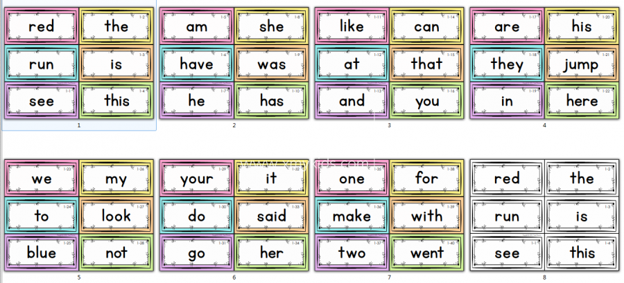 Sight Word Fluency & Word Work Sight Words 图片7