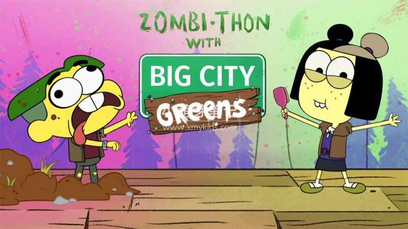 迪士尼英语动画片《Big City Greens 格林一家进城记》全3季共124集,1080P高清视频带英文字幕,百度云网盘下载!_小萌芽笔记