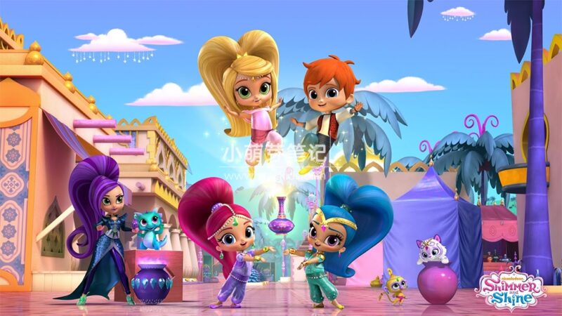 尼克英文儿童频道《Shimmer and Shine 愿望精灵小姐妹》全4季共172集，1080P高清视频带英文字幕，百度云网盘下载！_小萌芽笔记